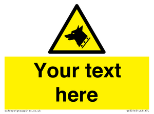 Custom Warning: Guard dog